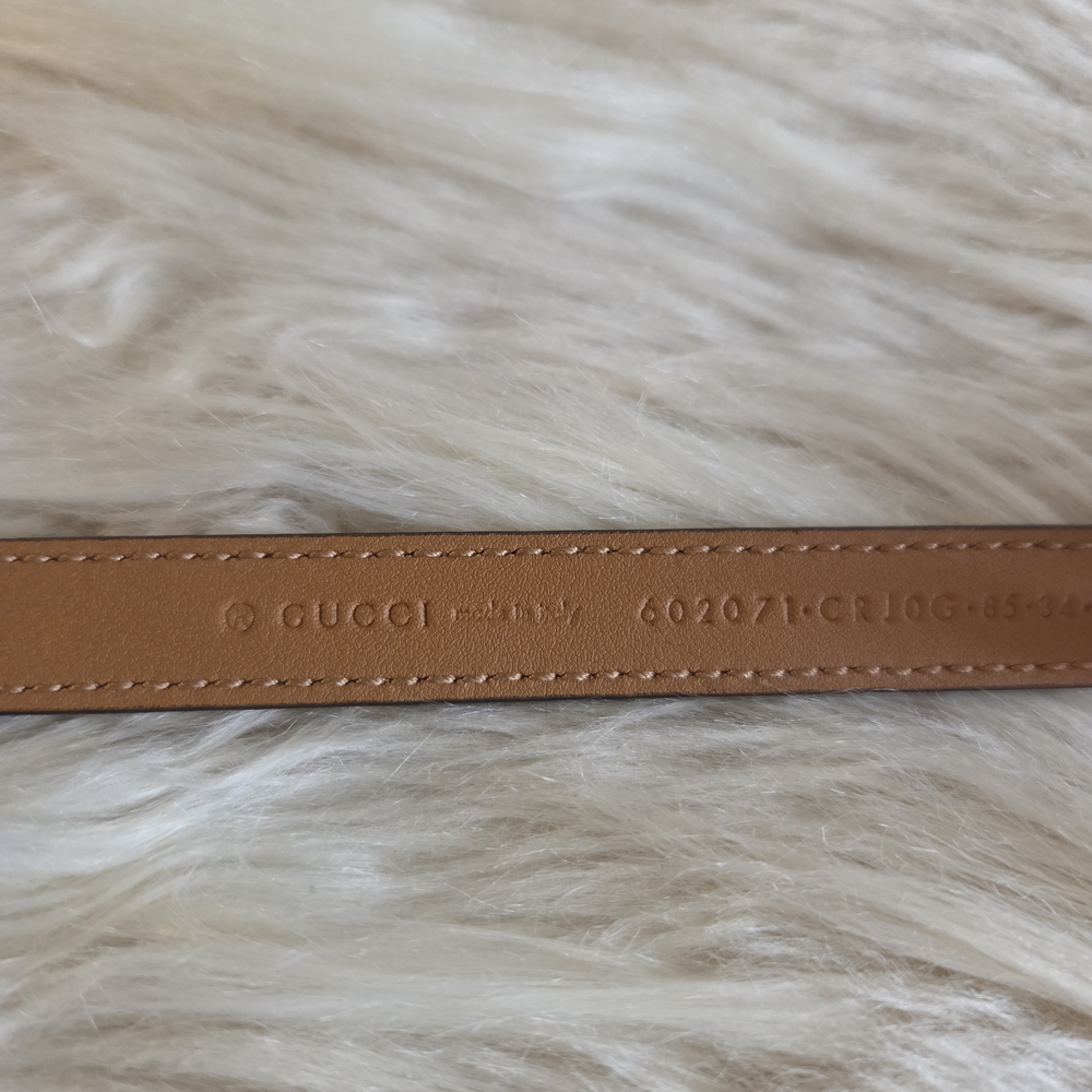Gucci Tan and Gold Women's Belt - Picture 13 of 16